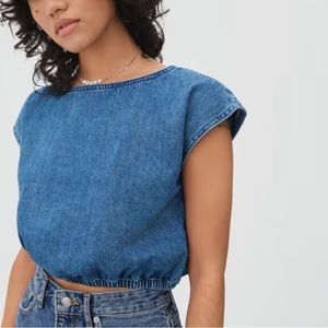 Everlane Denim Bubble Top